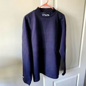 Heron Preston Mock Neck Long Sleeve T-Shirt СТИЛЬ M